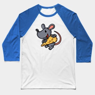 Mouse and Cheese Baseball T-Shirt